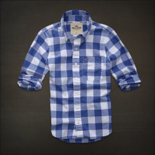 Hollister Herren Freizeithemd Hemd Aliso Creek Shirt Gr. L