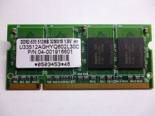 RAM Speicher Hynix 512 MB DDR2 533 512MB 32MX16 04 001916601