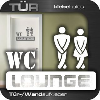 A624 WC Lounge WC Toilette Wand Aufkleber Wandtattoo