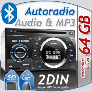 2DIN CD  WMA RDS AUTORADIO ID3 TAG USB SD BLUETOOTH