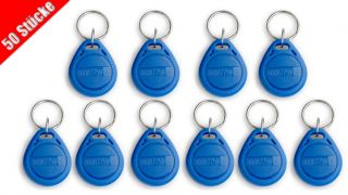 50XRFID Transponder Zutrittskontrolle Keyfobs Frequenz 125Khz