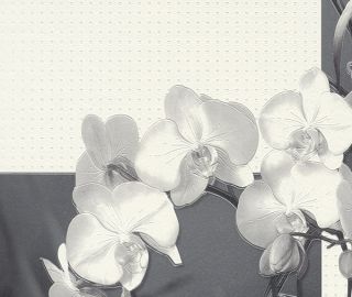 75€/m² Vliestapete rasch AQUA DECO 825022 Blume floral silber