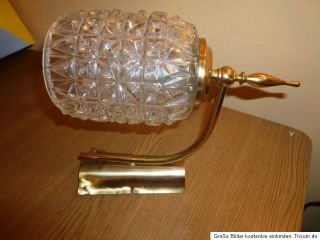 Alte Wandlampe Wandleuchte mit Glas Schirm Antik