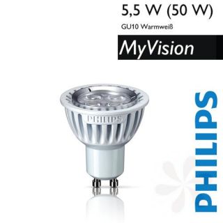 Philips MyVision LED Reflektor GU10   5,5W (50W)   2.700K