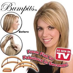 Bumpits Big Happie Hair Set 5 St. Volumen Blond Black Neu