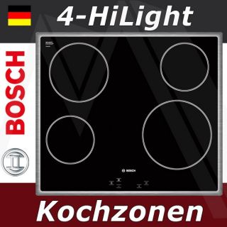 Bosch Glaskeramik Kochstelle PKE645Q14E autark Edelstahl umlaufender
