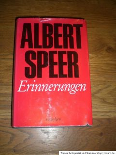 Albert Speer    Erinnerungen von 1970 Dritttes Reich und 2 Weltkrieg