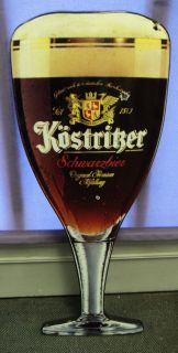 tolles Emailschild Brauerei Köstritzer Schwarzbier