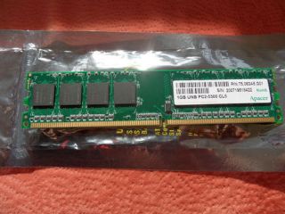 Apacer 1GB UNB PC2 5300 CL5 DDR2 667MHz Arbeitsspeicher