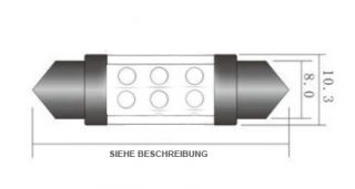 LED Sofitte 39   42 mm GRÜN Soffitte TOP  12v