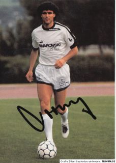 Bruno Pezzey (+1994) FC Tirol Insbruck AK 80er Jahre Original Signiert