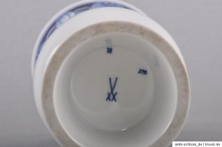 Meissen Chinoiserie Vase / chinesische Malerei, kobaltblau, 24,5 cm