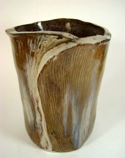 UNIKAT Studio Keramik Vase Objekt   German Pottery Vessel Signed