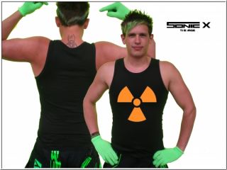 Muscle Shirt SONIC X STYLE / RADIOAKTIV in Schwarz Neonorange