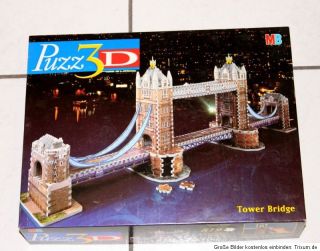 3D Puzzle Tower Bridge 816 Teile 3DPuzzle Puzz3D von MB
