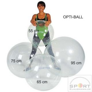 Opti Ball Gymnastikball transparent, Ø 55 cm