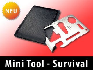 NEU* Multitool, Mini Survival Tool, Multi Werkzeug, Edelstahl