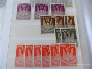 Briefmarken Sammlung Deutsches Reich aus 1921 1923 im großen EB
