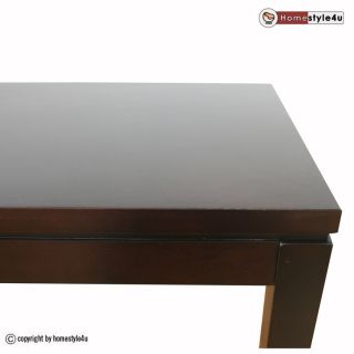 Design Couchtisch Wohnzimmertisch TV Tisch Beistelltisch dunkelbraun