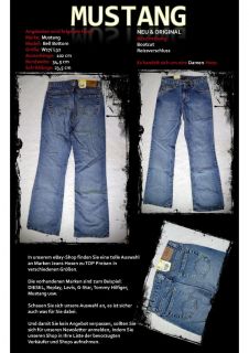 . Mustang Bell Bottom Jeans Hose W27 L32 Bootcut Damen Jeanshose 694
