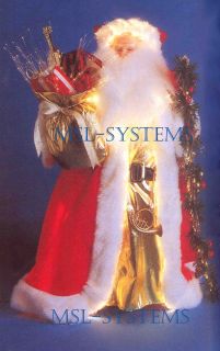 Weihnachtsmann beleuchtet Fiber Optik 52cm Weihnachten