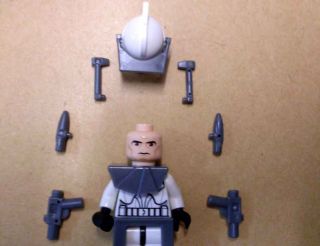 Lego Star Wars Clone Trooper Clone Wars Armor Rüstung und Waffen aus