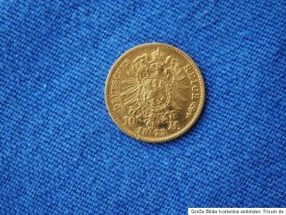 10,  Mark Gold Baden Friedrich 1873 G (684)