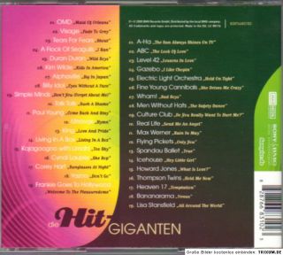 Original Doppel CD  POP & WAVE   HITS DER 80ER   von Sony BMG 2005