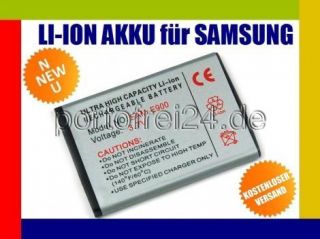 HANDY AKKU Batterie für SAMSUNG GT E1080w Accu neu X707