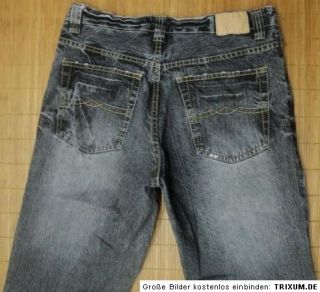 ANGELO LITRICO ALCW Jeans, straight leg, Gr. W34/L34   Grau, toller