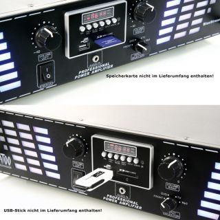 Lautsprecherboxen Partyanlage Boxen  USB SD Verstärker DJ 707