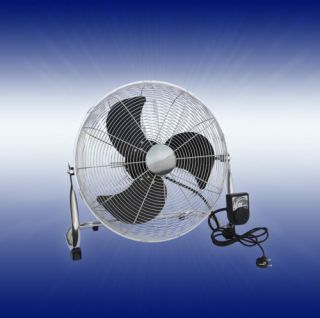 Windmaschine Ventilator Chrom Ø 45 cm, 170 W, NEU