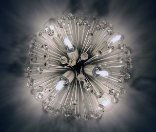 Sputnik STARBURST WALL SCONCE Emil Stejnar Austria Dandelion Clock