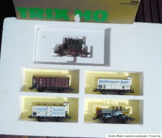 Trix 21218 Set Güterzug mit Glaskasten T 2/ BR 98.3 Ep.1,fast wie neu