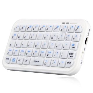 Weiß Mini Tastatur Bluetooth für Samsung Galaxy S3 III i9300 T999