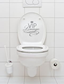 Wandtattoo VIP Lounge Bad WC Toilette Klo Aufkleber W734