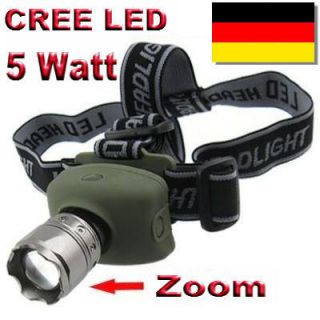 5W CREE Power LED Kopflampe Stirnlamp Headlampe +++