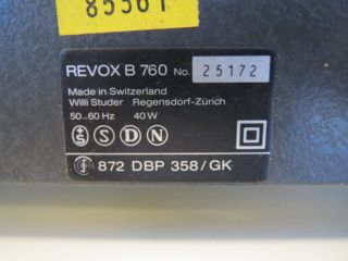 Revox B 760 FM Tuner B760