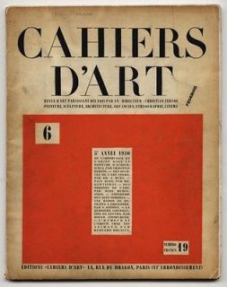 1930 Paul Klee CAHIERS DART Picasso NEUTRA Mart STAM Walt DISNEY Max