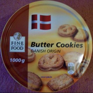 Fine Food Buttercookies Gebäck 1000g Dose (100g/0,749€uro)