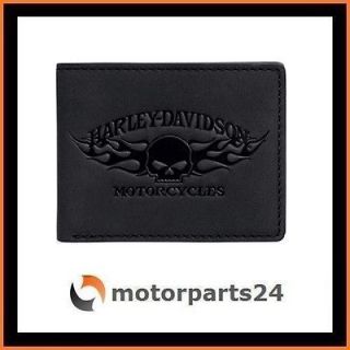 Harley Davidson Skull mit Flames Geldbörse Geldbeutel 99441 13VM