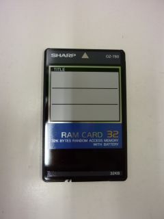 Brand New Sharp Original OZ 780 RAM Card 32 KB
