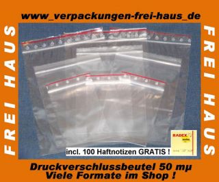 1000 Druckverschlussbeutel 250x350 + Haftnotizen GRATIS