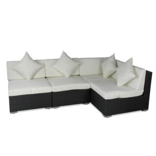 Sitzgarnitur Polyrattan Sofaset Rattan Sofa Gartenmöbel Lounge 5060 M