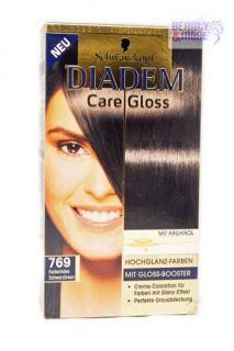 3x Diadem Care Gloss Haarfarbe 769 Schwarzbraun
