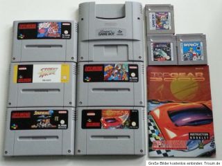 Super Nintendo SNES Konsole + 2 Controller + Super Game Boy + 8 Spiele