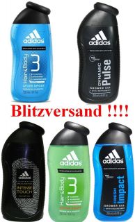 Adidas Dusch 250ml Dynamic Pulse, After, Active Sport Hair & Body