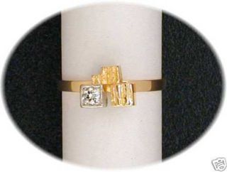 ORIGINAL LAPPONIA RING DIAMOND TURRET GOLD/ PLATIN