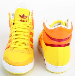 Adidas Schuhe Top Ten Hi Sleek gelb orange Gr. 39 1/3