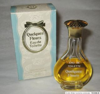 Vintage alter Parfum Flakon mit Schachtel Quelques Fleurs Houbigant